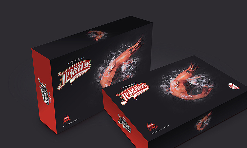 俄罗斯北极舔虾包装