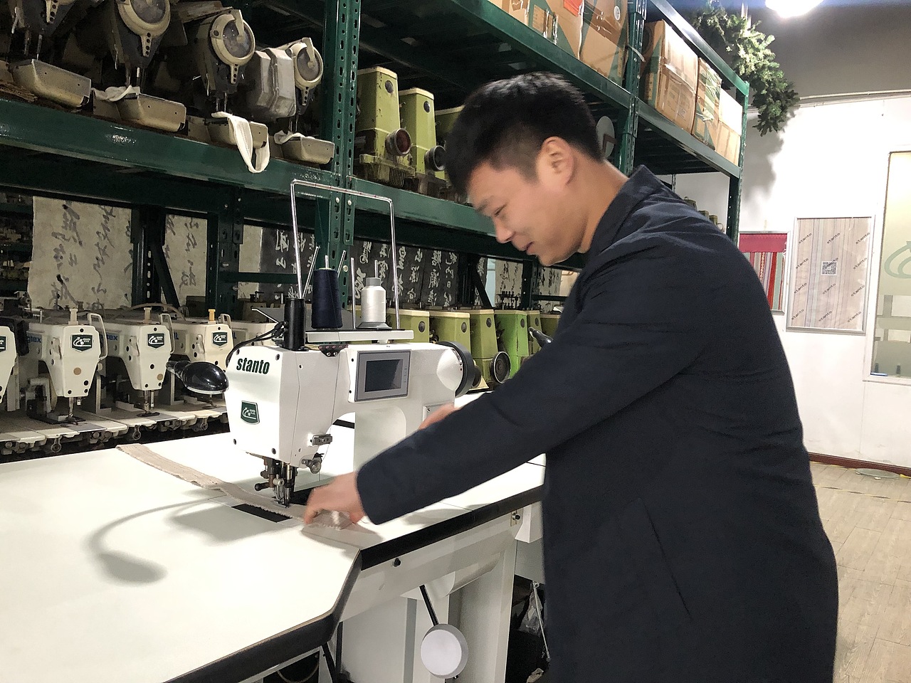 电脑785贡针机,双面呢,高档西装仿手工珠点缝纫机,