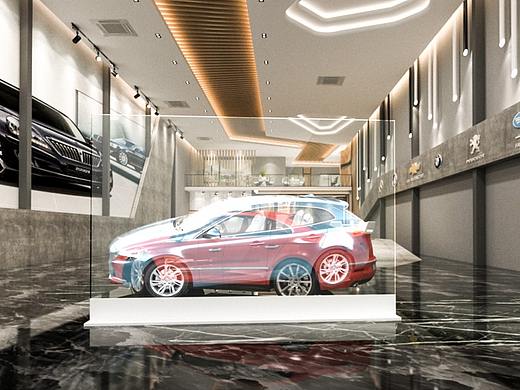 光子芯片透明屏丨车行内部拓展图