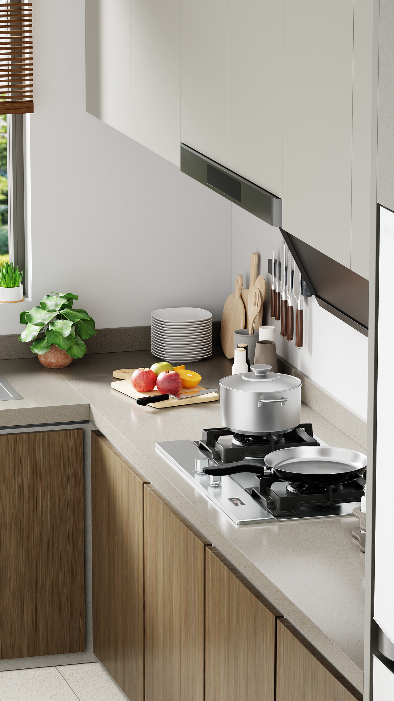 厨房场景渲染练习（图ZMzgzNDMxMzQ0） - 场景 - 站酷设计师WB设计原创素材 - 站酷ZCOOL