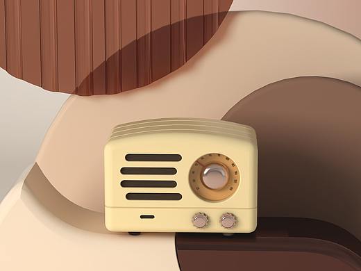 C4d 蓝牙音箱建模