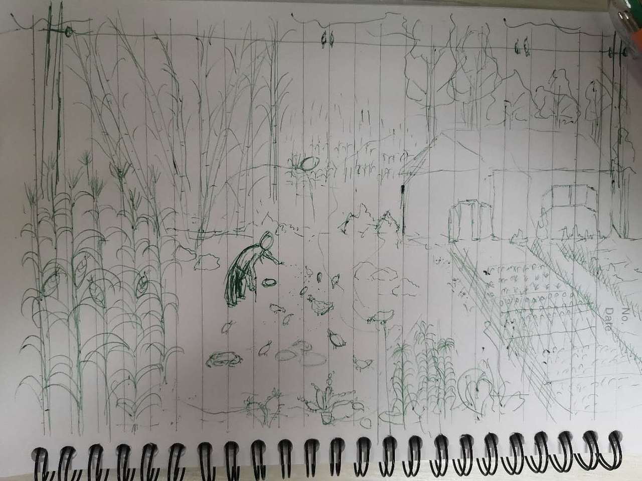 噪点扁平风插画练习