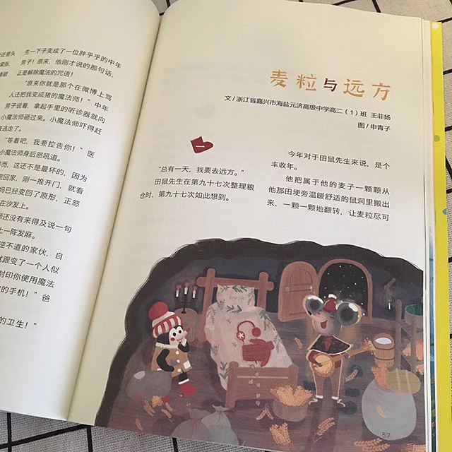 上期的麦粒与远方补上杂志拍图