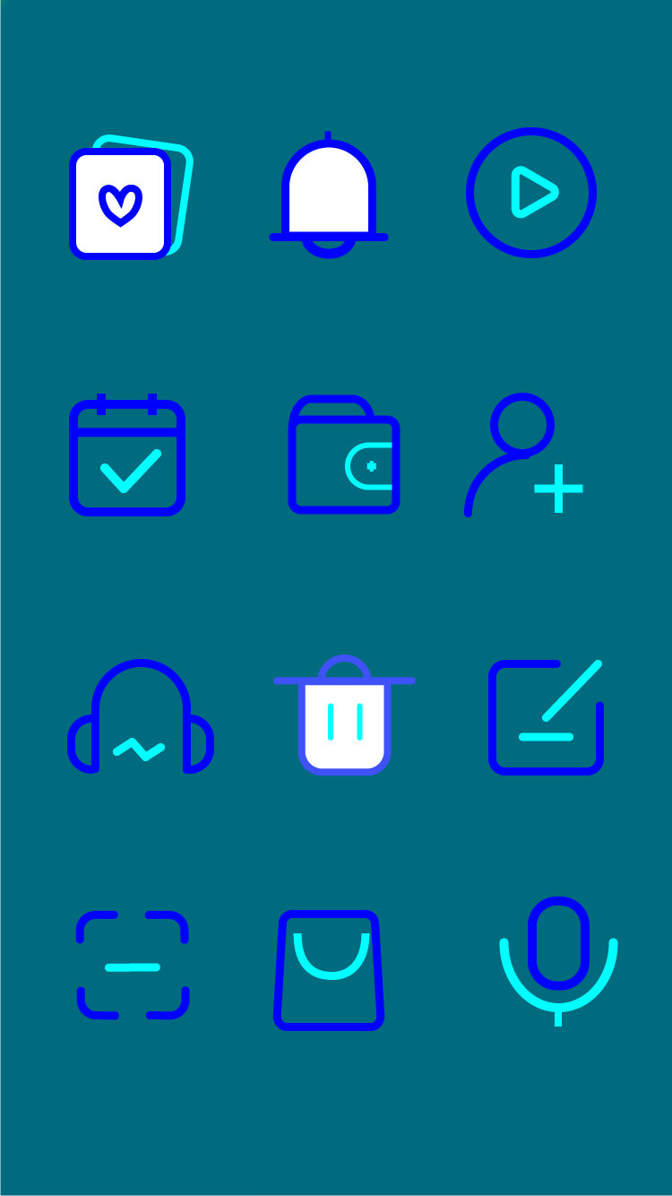 UI界面图标,插画