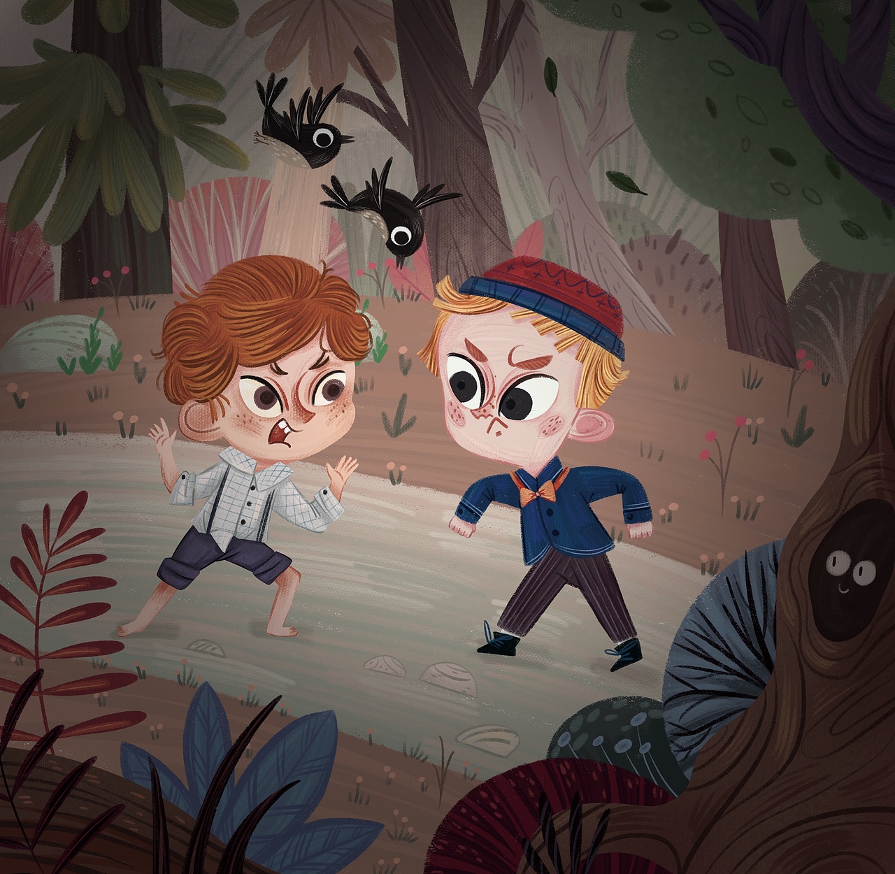 儿插作品-生气啦（图ZMzA5NTU2OTM2） - 绘本 - 站酷设计师阿庙原创素材 - 站酷ZCOOL