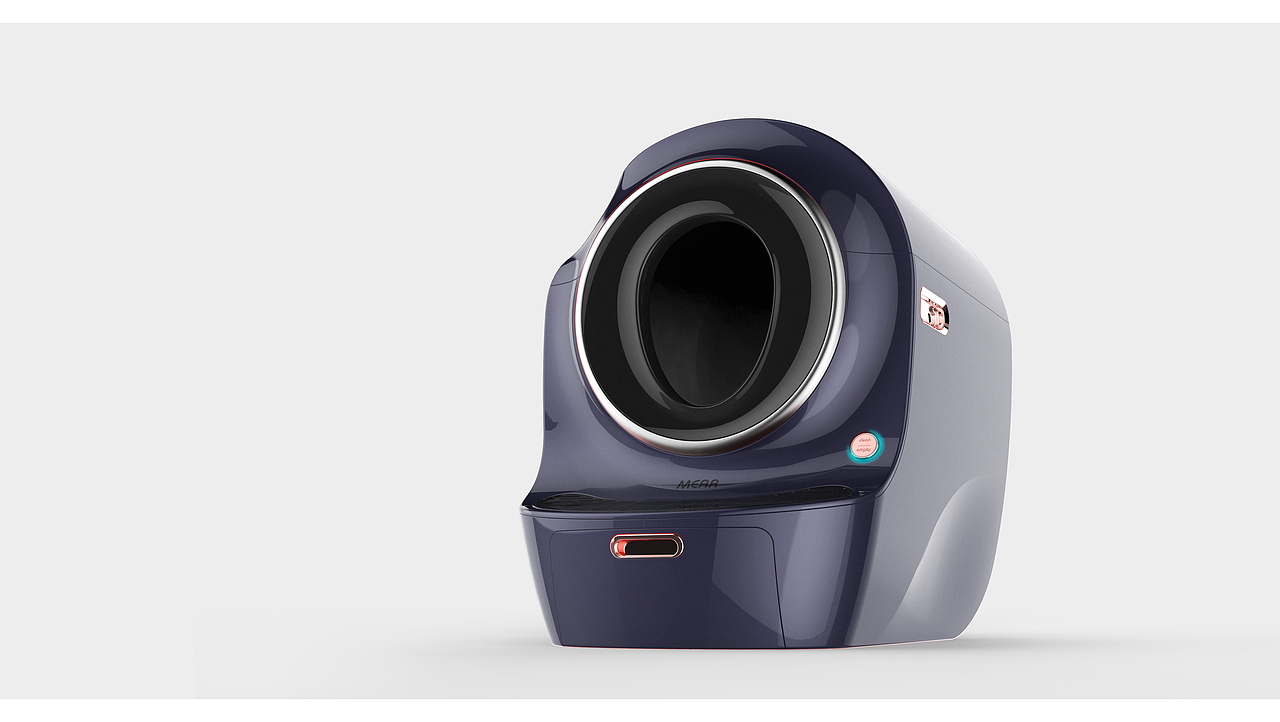 智能猫砂桶设计设计-外观结构设计（图ZMjAyNDIxNTg0） - 生活用品 - 站酷设计师橄榄树工业设计原创素材 - 站酷ZCOOL