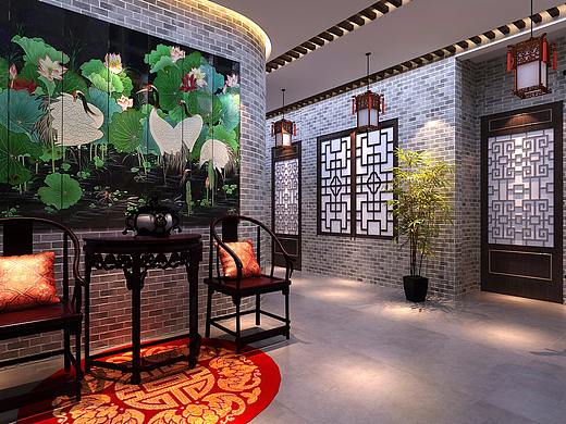 中式餐厅（个人主页-ZMjc0NzQwMDA=） - 家装设计 - 站酷设计师侯喆原创素材 - 站酷ZCOOL