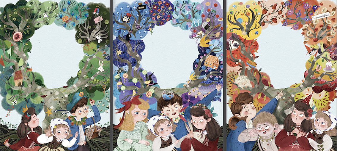 《魔法树》童书插画