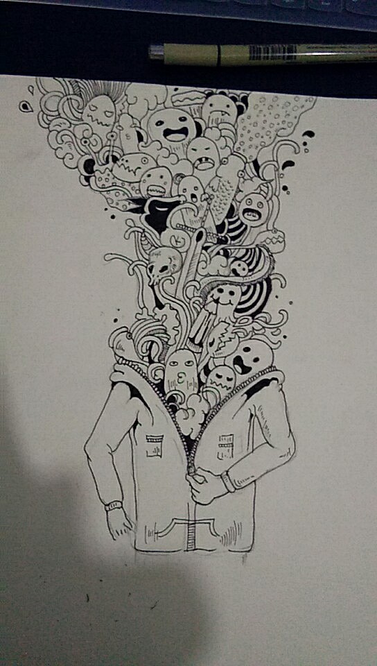 临摹Kerby Rosanes的一些涂鸦画（图ZMTA3NjQzOTcy） - 艺术插画 - 站酷设计师等等dengdeng思原创素材 - 站酷ZCOOL