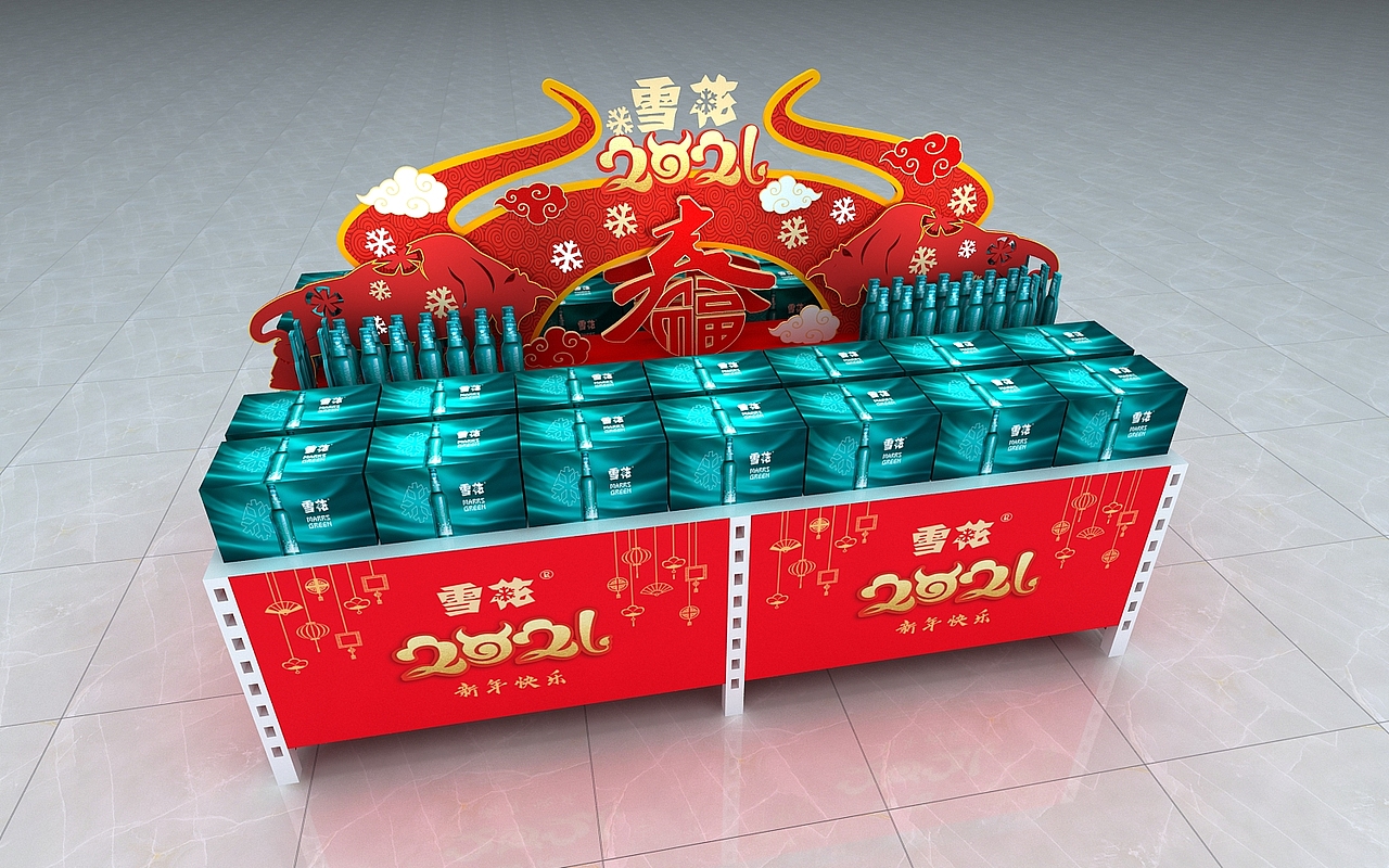 产品堆头效果图