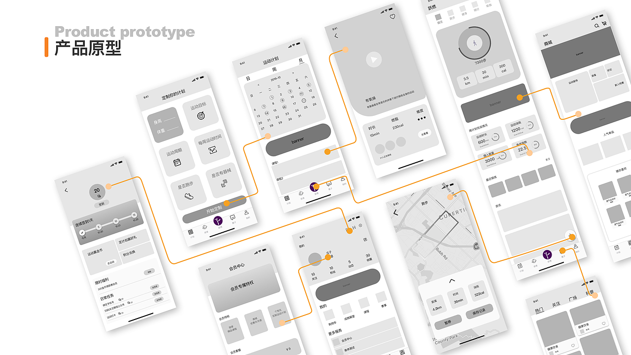 「跃燃」运动app设计