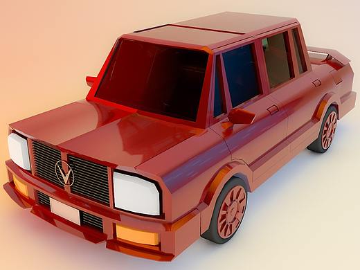 C4D 汽车建模行驶视频
