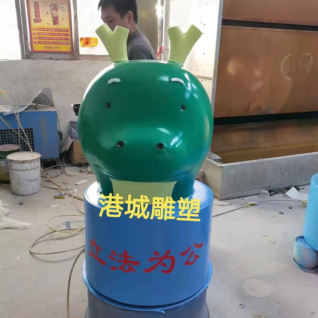 街道法治主题十二生肖玻璃钢卡通动物雕塑定制哪家好