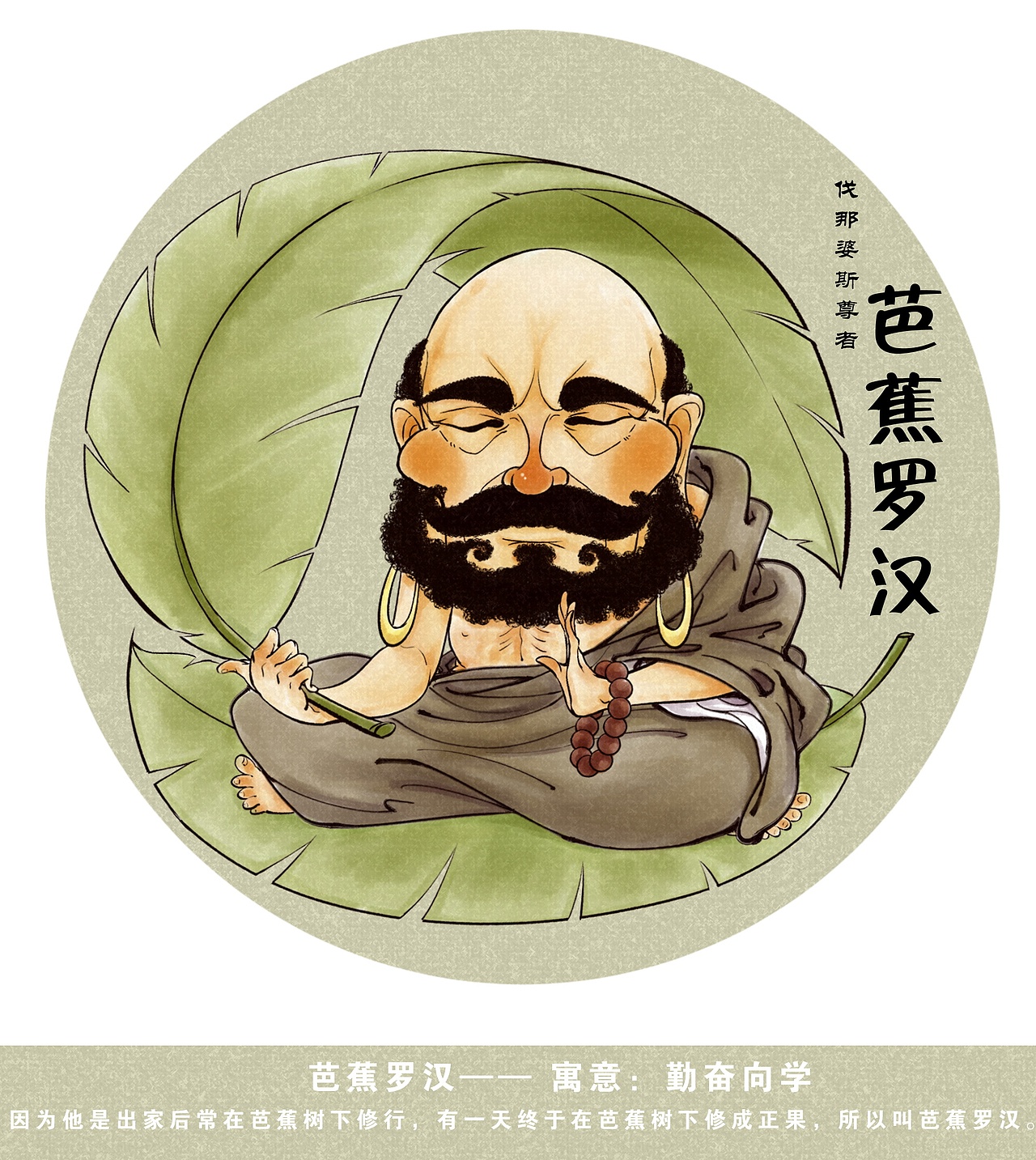 十八罗汉图（图ZMjE2MDMxNjIw） - 创作习作 - 站酷设计师大明ving原创素材 - 站酷ZCOOL