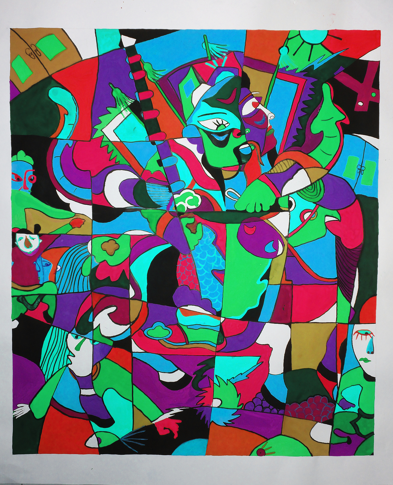 一组色彩装饰画