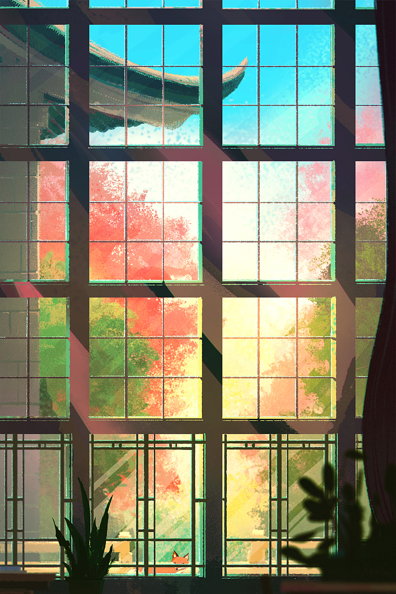 珞樱缤纷，弄影成帧（图ZMTUzMTc2NjMy） - 商业插画 - 站酷设计师任艺门Ranen原创素材 - 站酷ZCOOL