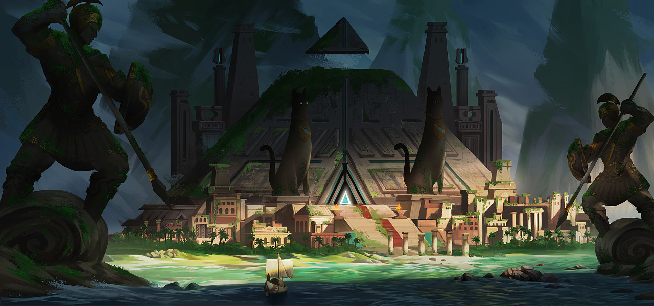 玛雅遗迹|插画|游戏原画|二七是只柴 - 原创作品 - 站酷 (zcool)