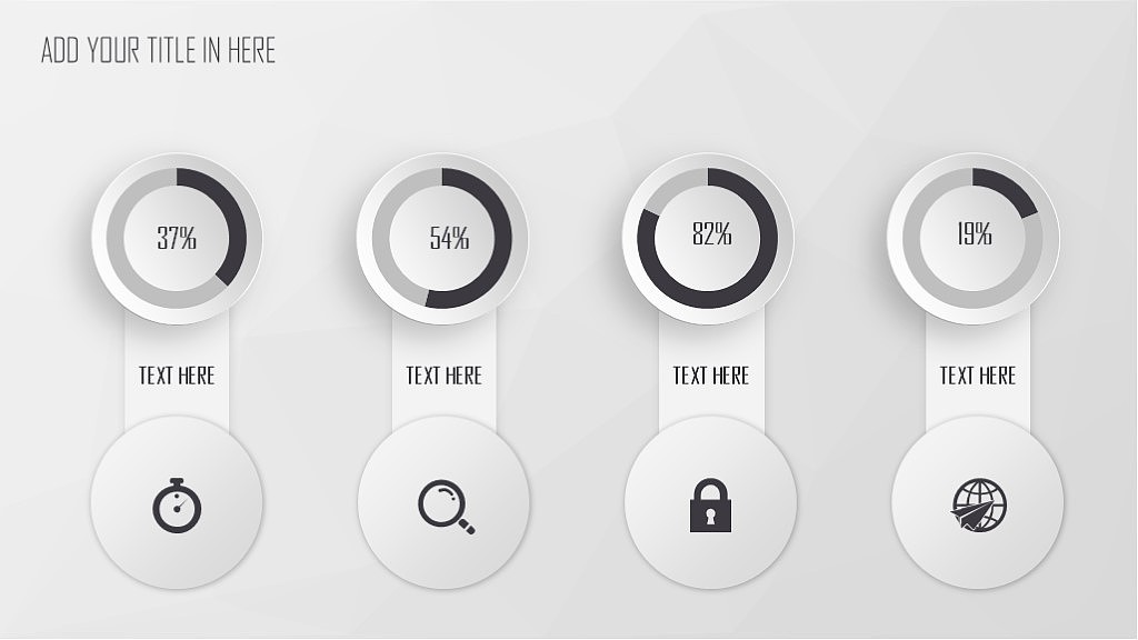 宅寂系列:动态微立体LOWPOLY低面多边形PPT模板