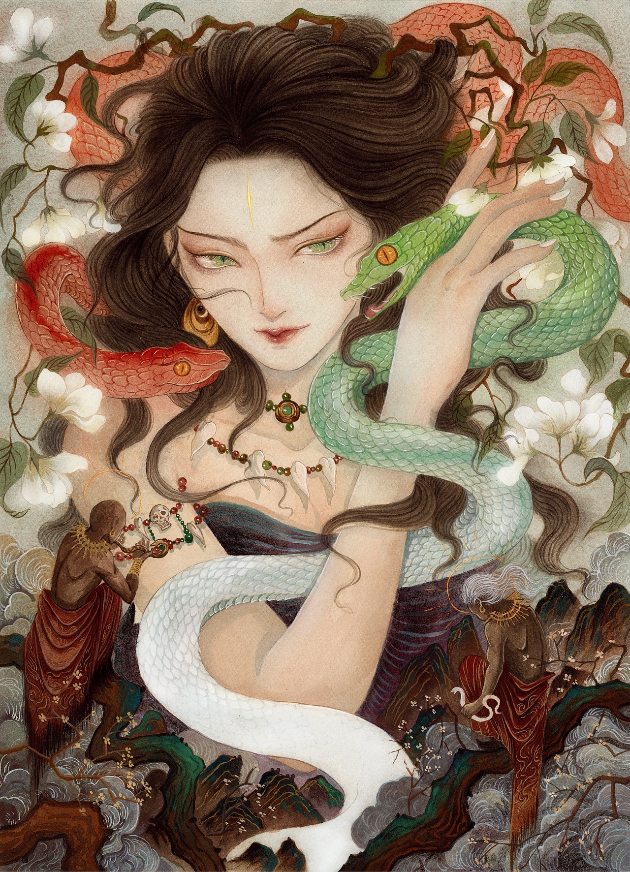 雨师妾手绘插画