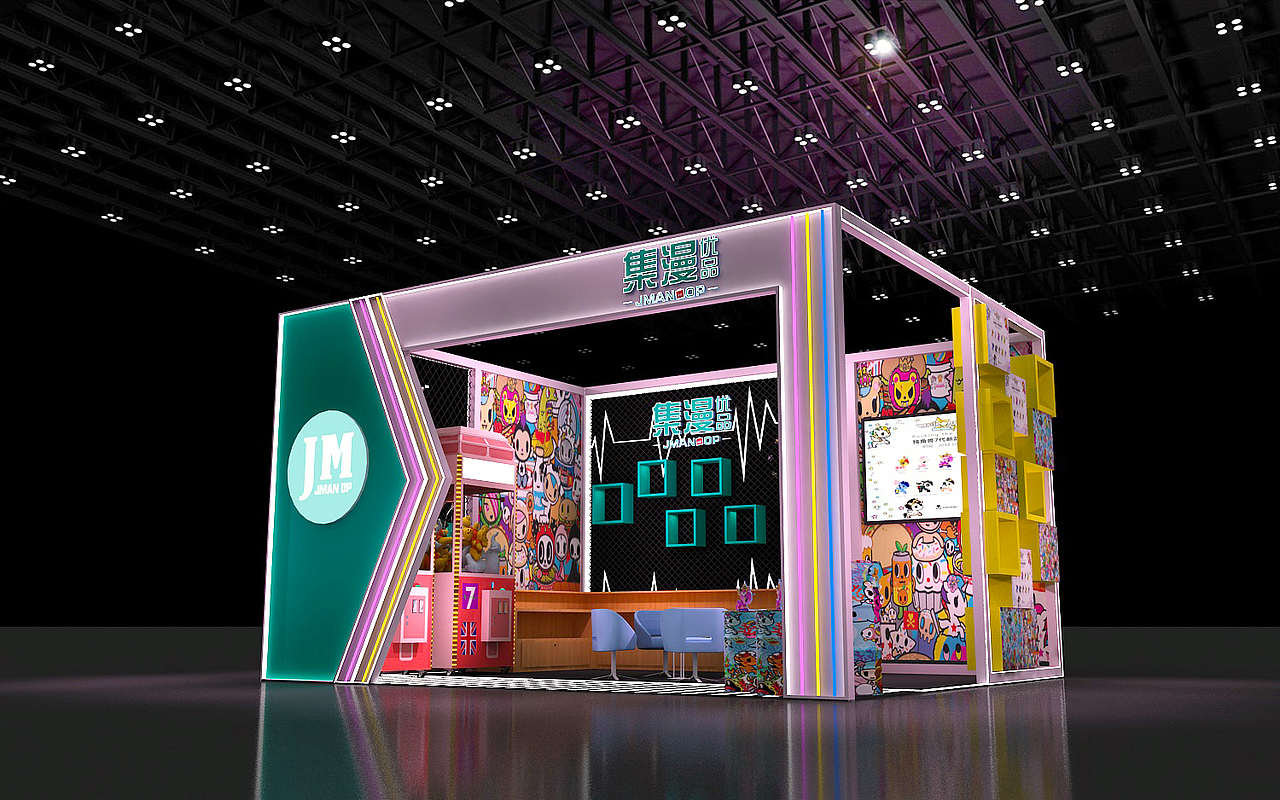 展会展厅活动舞美美陈效果图设计。3d效果图设计（图ZMTg0OTU3MDg4） - 建筑/空间 - 站酷设计师设计小丸子j原创素材 - 站酷ZCOOL