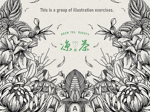 凉茶包装设计/插画设计