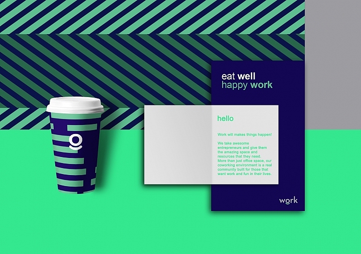 Work美国联合办公区品牌VI视觉设计