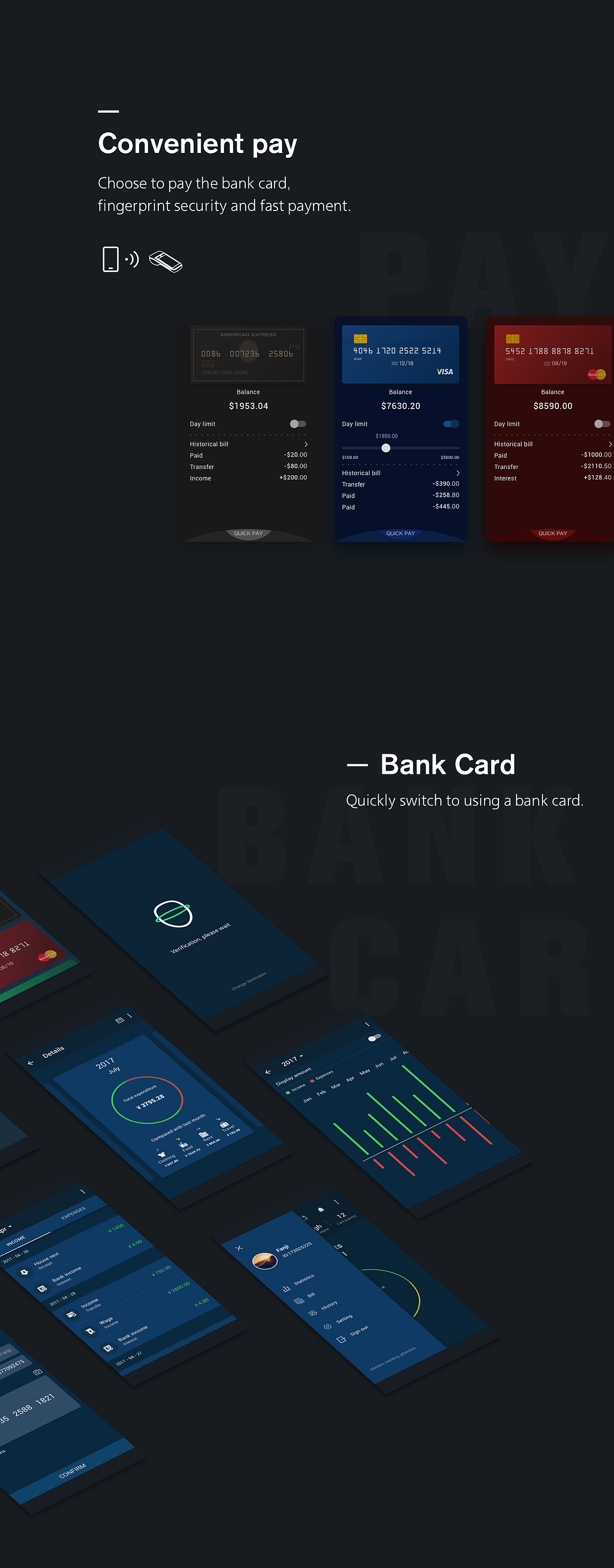 BankCard - App（图ZODc0MDg5MzY=） - APP界面 - 站酷设计师Kirl1原创素材 - 站酷ZCOOL
