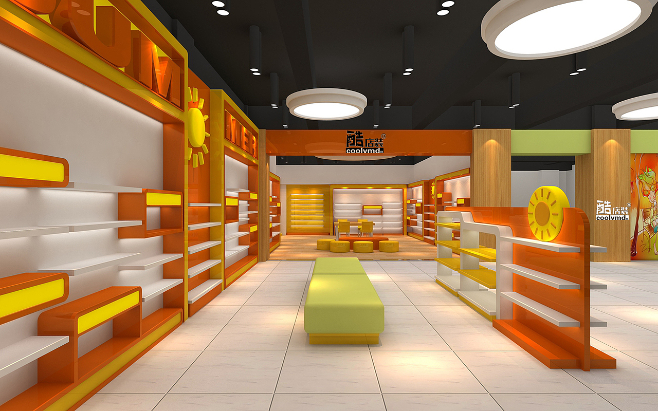 童鞋童装店铺装修设计店面小型童装店面装修风格