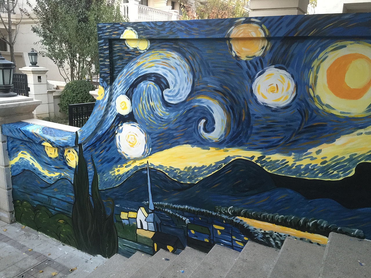 墙体彩绘涂鸦手绘墙