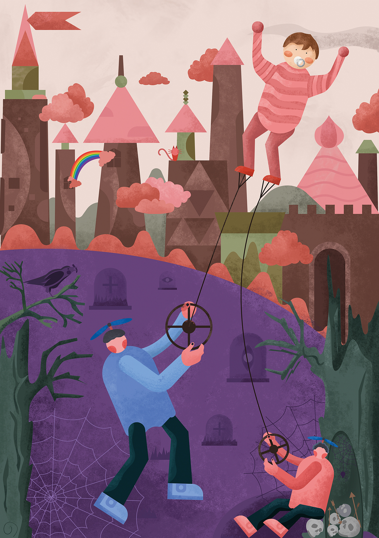 GIANT BABY JAIL（图ZMjA5NzAyMzU2） - 儿童插画 - 站酷设计师YIM野姆原创素材 - 站酷ZCOOL