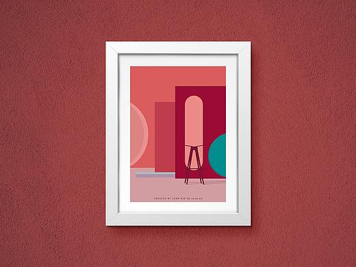 莫兰迪色系装饰画