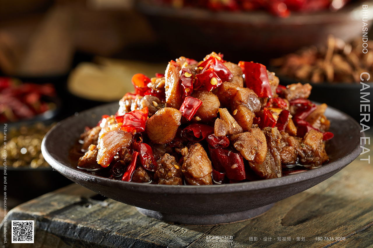 电商美食,成都特色美食,兔头兔肉详情页设计用图