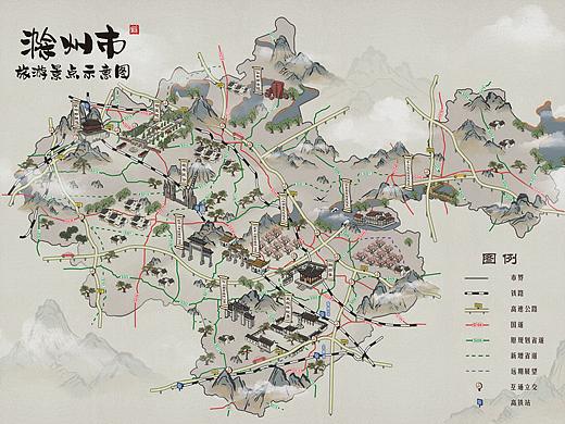 手绘地图