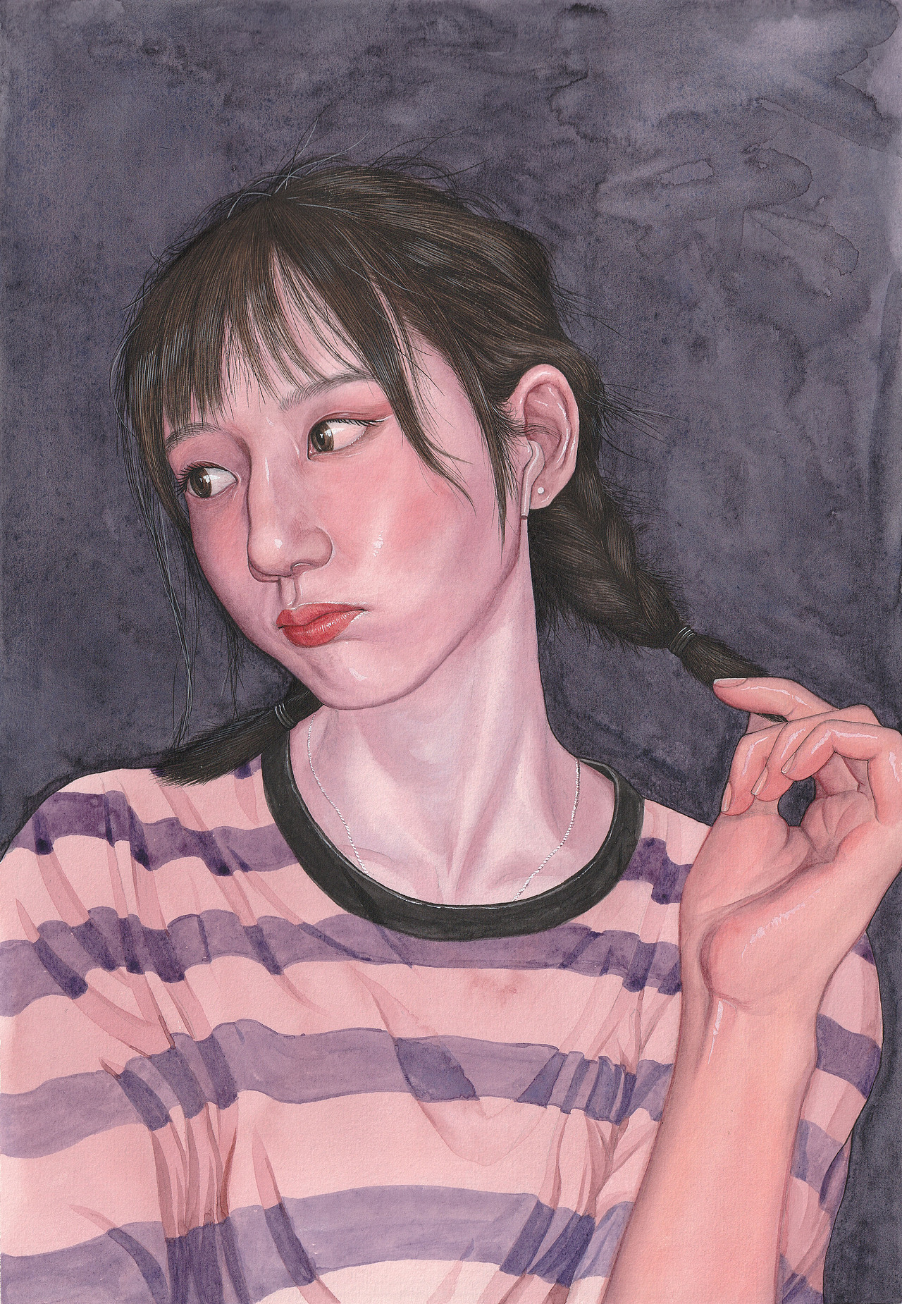 《女孩》水彩人物插画（图ZMTg0OTk5NTY0） - 创作习作 - 站酷设计师诸予原创素材 - 站酷ZCOOL