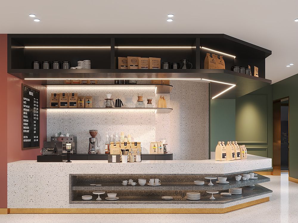 意式西餐厅效果表现😁（图ZMzE1MDg1MTg0） - 酒店餐饮设计 - 站酷设计师如你所願原创素材 - 站酷ZCOOL