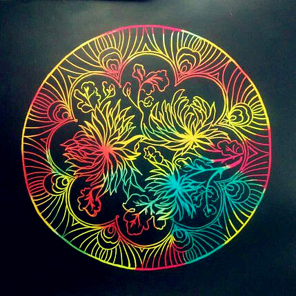 刮蜡画（图ZNTQzNjk3MzY=） - 绘画 - 站酷设计师赵璠原创素材 - 站酷ZCOOL