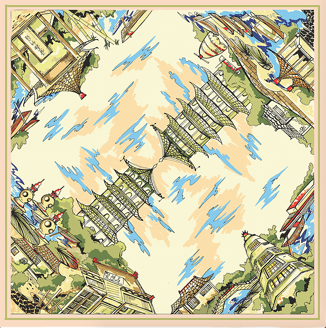 杭城十景系类插画（图ZMzMwMzIxMTY=） - 商业插画 - 站酷设计师芥末洋葱原创素材 - 站酷ZCOOL