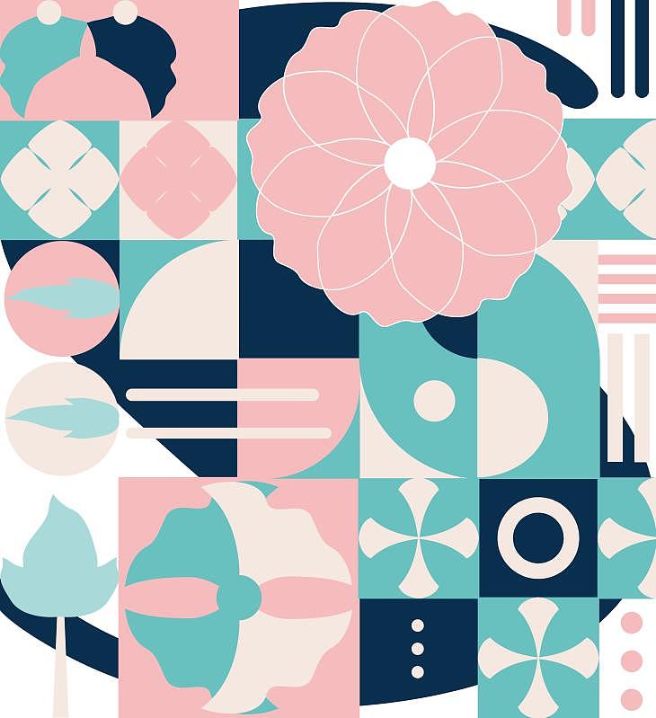 二十四节气——花卉（图ZMjkwMzIwMTI4） - 图案 - 站酷设计师子青浦原创素材 - 站酷ZCOOL