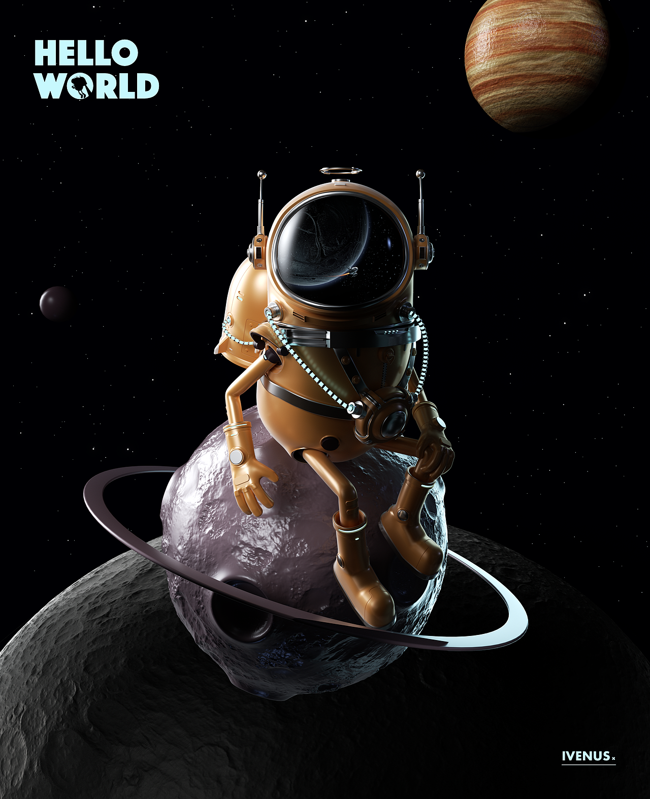星际漫游-C4D作品（图ZMTgyNTgyMTcy） - 人物/生物 - 站酷设计师ivenus原创素材 - 站酷ZCOOL