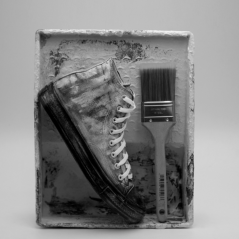 油漆工系列手工帆布鞋