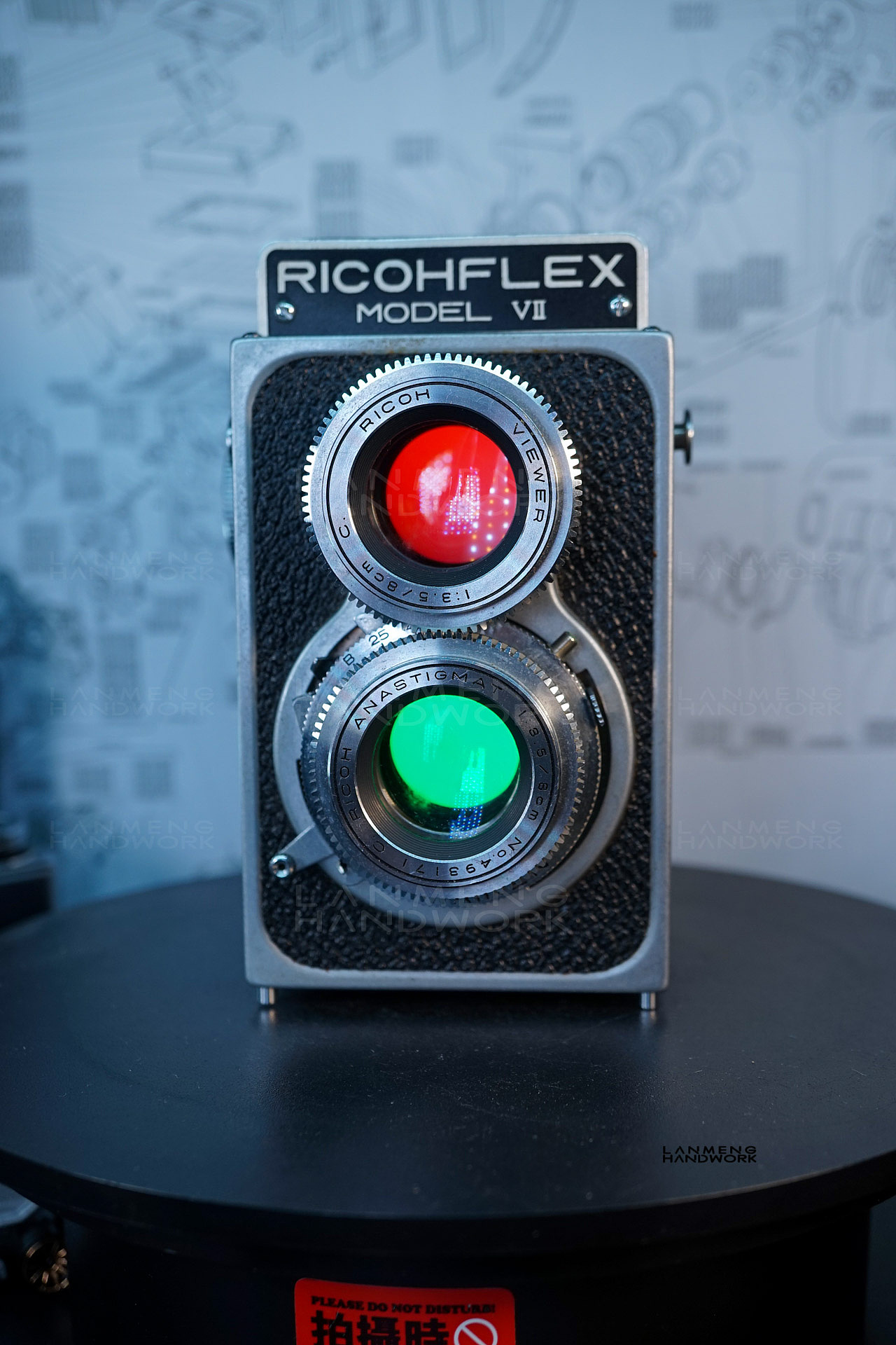 理光RICOHFLEX MODEL VII双反相机改灯桌面氛围灯（图ZMzQwNzg5Mzk2） - 工艺品设计 - 站酷设计师蓝萌手作原创素材 - 站酷ZCOOL