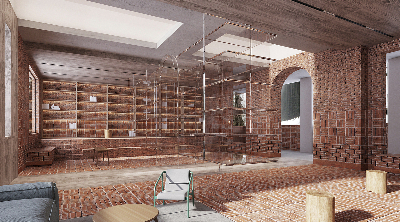 山村图书馆项目效果图