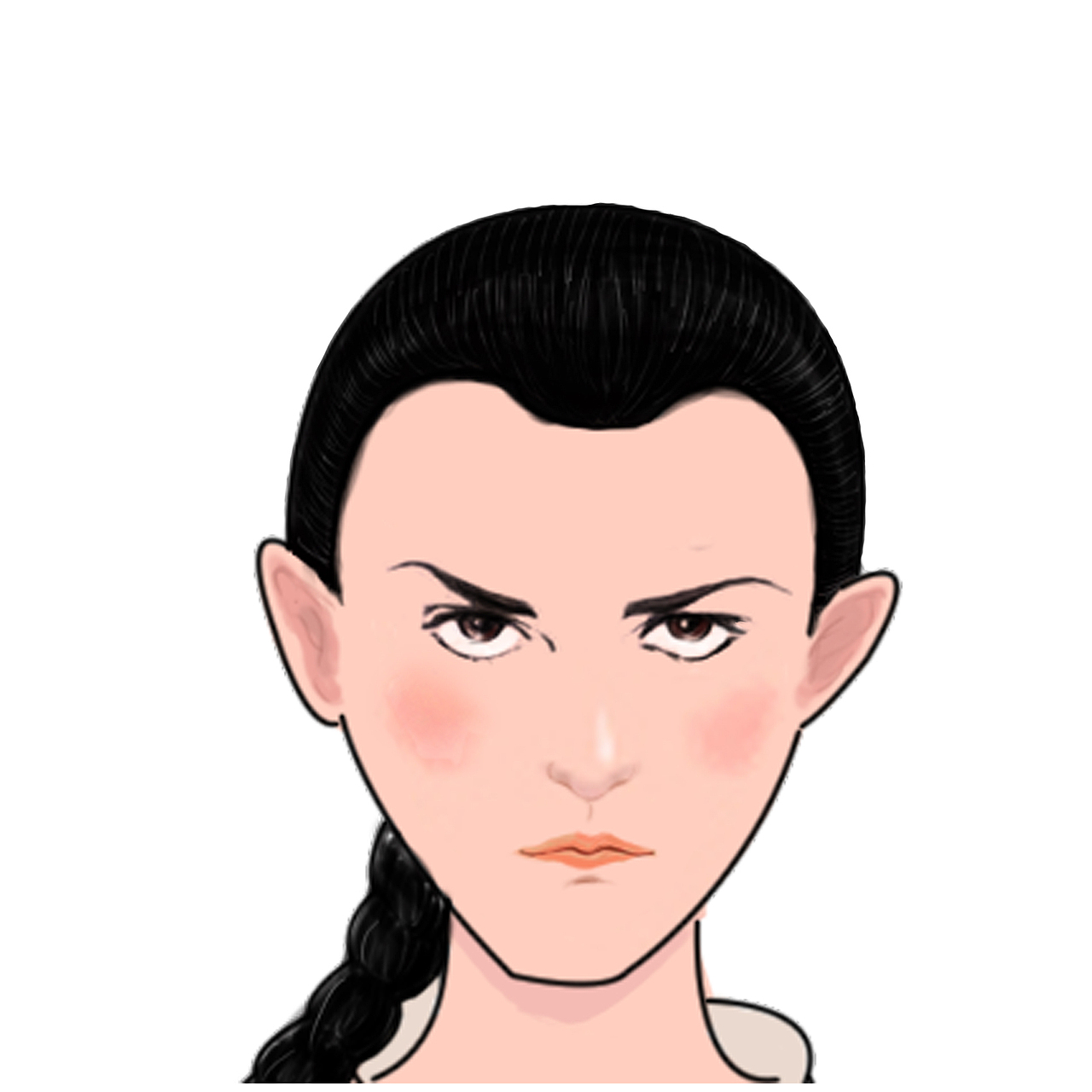 女孩表情 学生练习