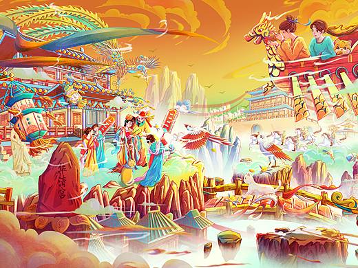 城市旅游KV-飞做长安客