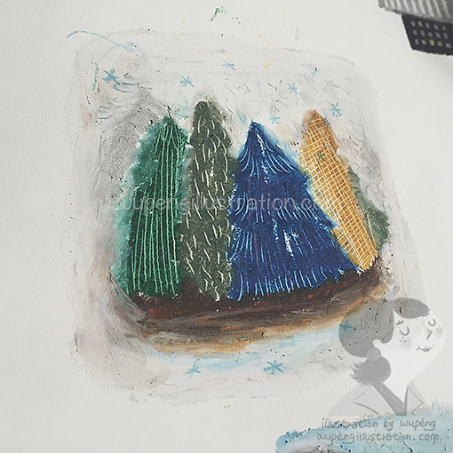 my sketchbook I with oil pastels(1)