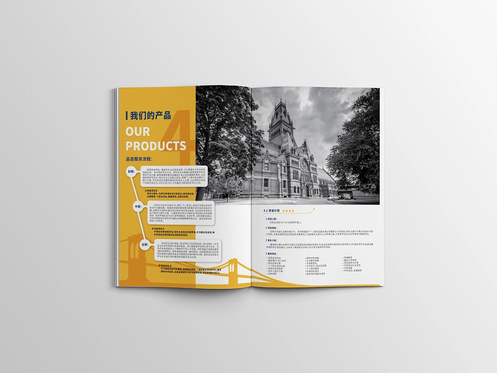 品途留学 美国方向产品宣传册