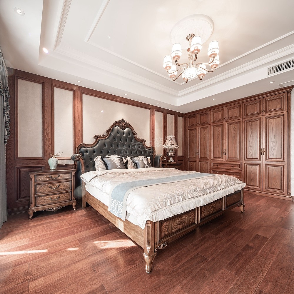 龙湖江与城天樾装修,美式风格设计实景图,天古装饰