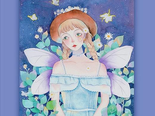 精靈少女 | 原創(chuàng)（個(gè)人主頁-ZNDUzNDg2MTY=） - 創(chuàng)作習(xí)作 - 站酷設(shè)計(jì)師Winey溫妮原創(chuàng)素材 - 站酷ZCOOL