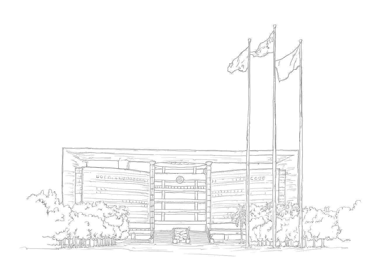 手绘中山大学风景（图ZMTE3NDU3MDc2） - 商业插画 - 站酷设计师珊珊33姗姗来迟原创素材 - 站酷ZCOOL
