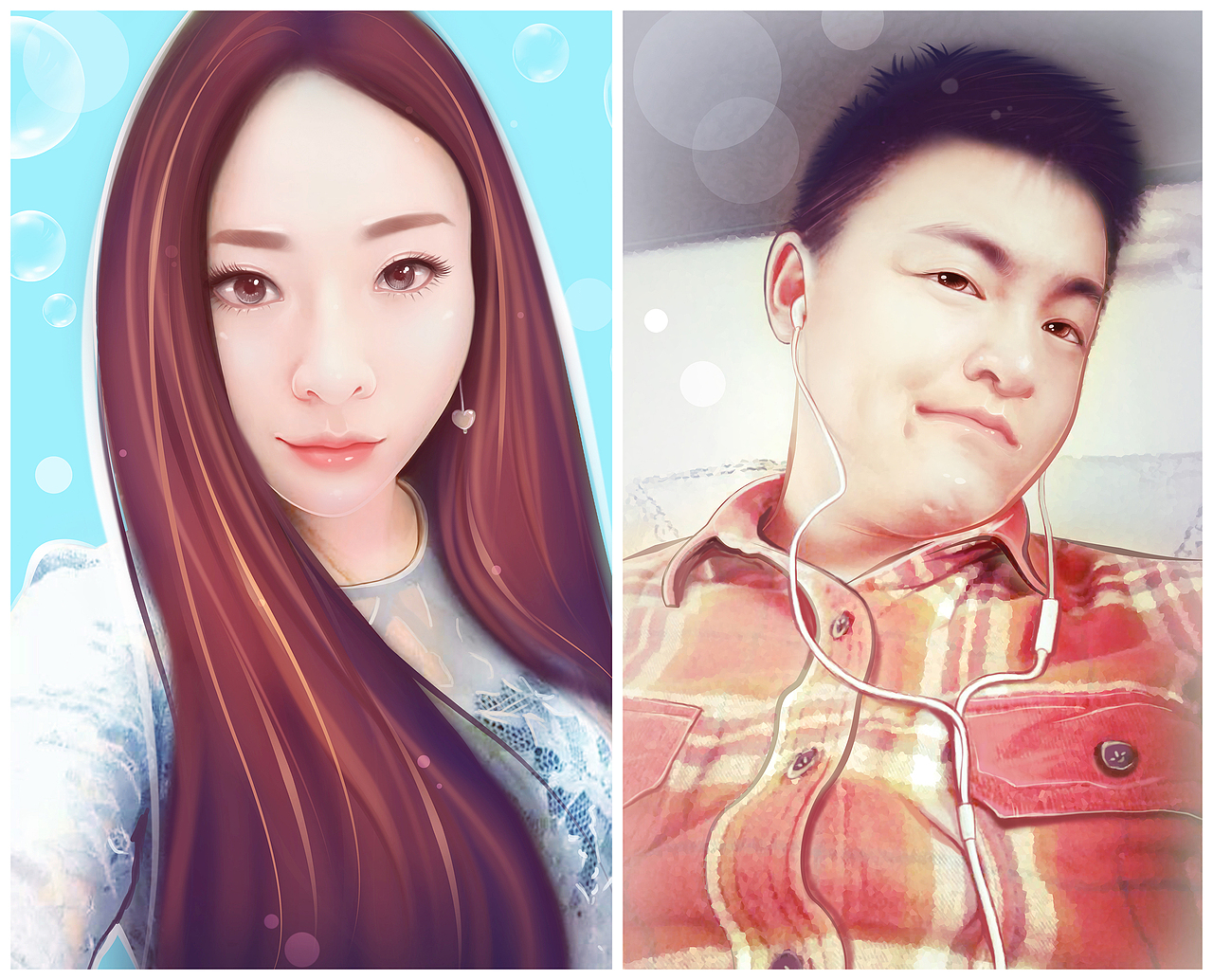 手绘头像（图ZMzA5OTc5NjA=） - 其他 - 站酷设计师彩色画板原创素材 - 站酷ZCOOL